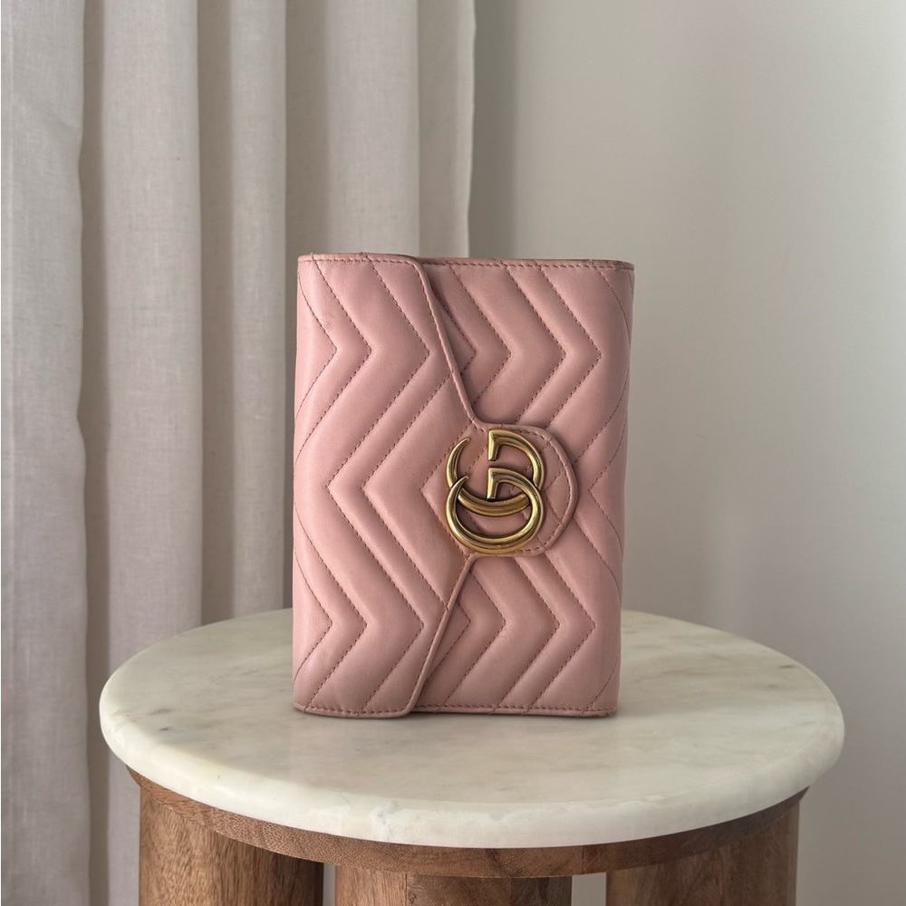 Gucci Pink Quilted Wallet